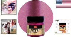 Long-Lasting Magenta Metallic Acrylic Paint – 1.52 Fl Oz, Weatherproof Finish