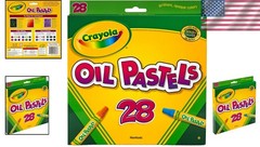Hexagonal Grip Oil Pastels – 28 Assorted Colors for Detailed Art Projects
