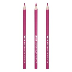 3Pcs Watercolor Pencils for Coloring Drawing Painting,Peach Blossom Red