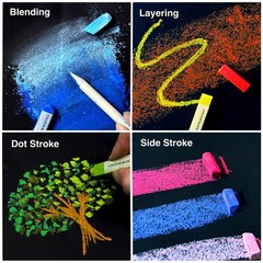 100 Colors Soft Pastels Set in Wooden Box – Vibrant Chalk Art Kit for Drawing