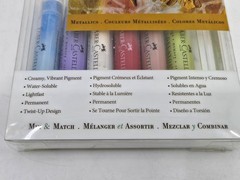 Faber-Castell Gelatos Color Sticks Metallics 12 Colors Set Water-soluble Crayons