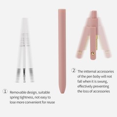 Stylish 12 Pcs Gel Pens with Quick-Dry Black Ink – Perfect for School & Office