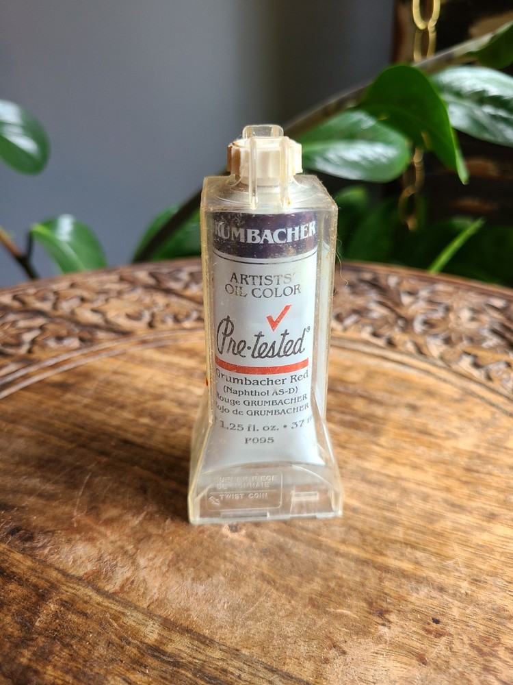 Vintage Grumbacher Pre-Tested Oil Color Grumbacher Red Naphthol AS-D New Paint