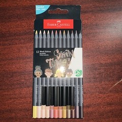 Faber-Castell – Black Edition Colour Pencils – Skin Tones – Pack of 12
