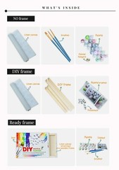 Paint By Numbers Adults kids Desert Landscape DIY Painting Kit 40x50CM Canvas