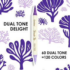72 Colors Acrylic Paint Markers, Soft Brush Tip Acrylic Markers Set, Water Based