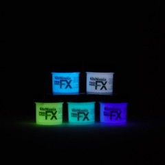 Green Blue Aqua Lilac White Glow in the Dark Star Paint 5x1oz