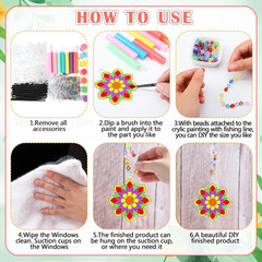 30 Sets Summer Mandala Suncatchers Craft Kits Easter Holi DIY Glow in the Dark S