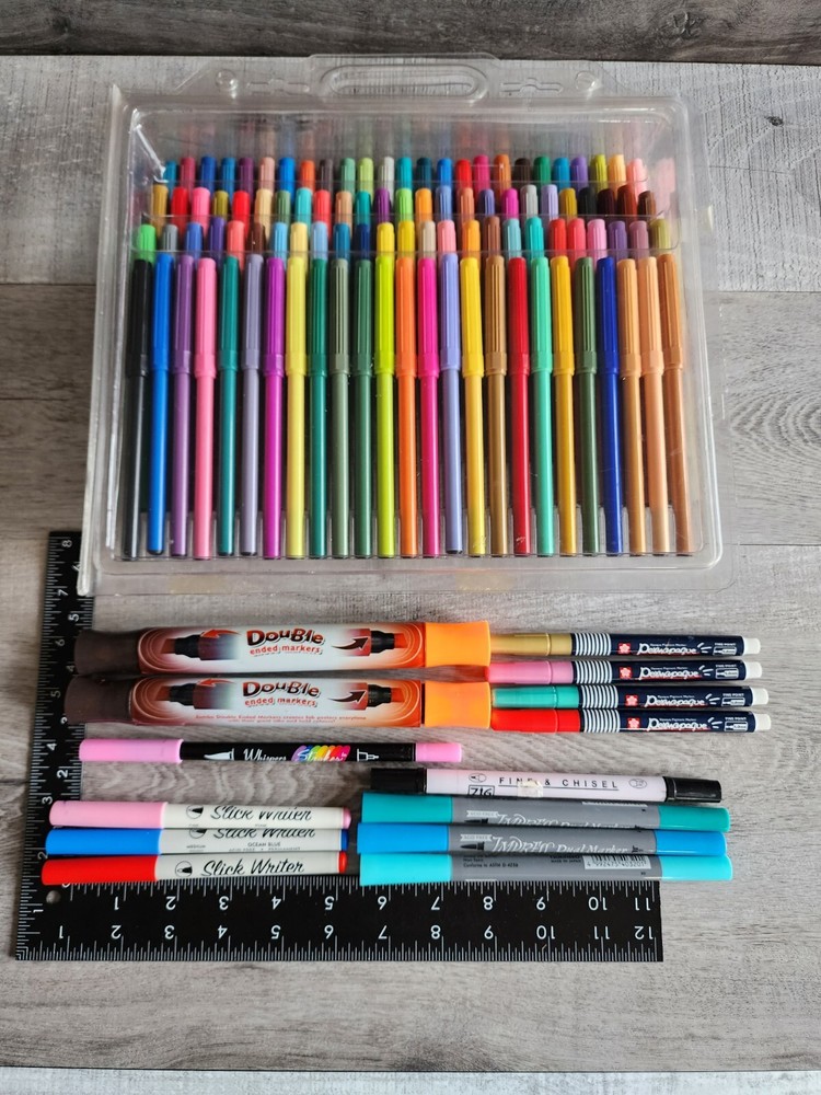 Crafting Markers Lot Scrapbooking Teacher Student Craft DIY Coloring School #44