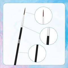 Paint Brushes 30Pcs Detail Fine Tip Paint Brush 3 Sizes Mini Tiny Miniature Fine