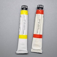 Vintage Permanent Pigments Artists Water Color Cadmium Red Light Hansa Yellow