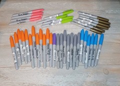 Lot Of 40 Fine Point Sharpies Various Colors All Brand New Unused