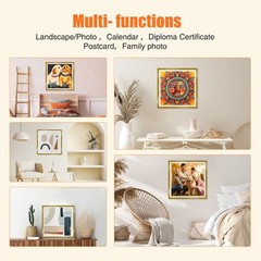 GHHKUD Upgraded 2Pack Diamond Painting Frames, Frames Mittel, 30x30cm-Gold