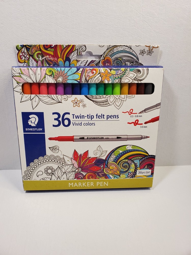 Staedtler Twin-tip Felt Marker Pens, 36ct