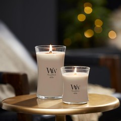 WoodWick Fireside Holiday Candle Gifts for Women Medium Hourglass,