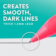 Handwriting Triangular Mechanical Pencil Set with Lead & Eraser Refills, 1.3mm,