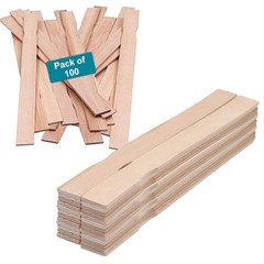 – PAINT12-100 12″ Wooden Paint Paddle Stirrer Sticks Length (Pack of 100)