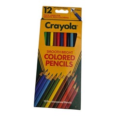 Crayola 4012 Colored Pencils – Box of 12 Vintage 1987 NOS Unused Binney & Smith