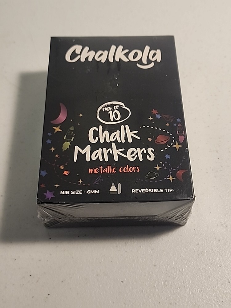 Chalkola Pack Of 10 Metallic Colors Markers – Variety pack