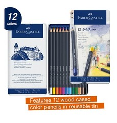 Faber-Castell Goldfaber Color Pencils – Tin of 12 Colors