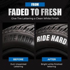 4 PCS White Tire Paint Marker Car Lettering Permanent Pens Weatherproof Ink
