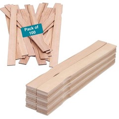 – PAINT12-100 12″ Wooden Paint Paddle Stirrer Sticks Length (Pack of 100)