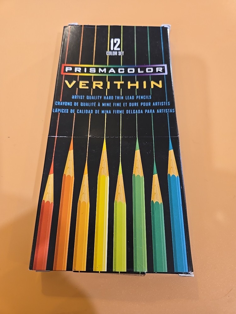 Prismacolor Verithin #796 Colored Pencils 12 Pencils 1997 Made in USA