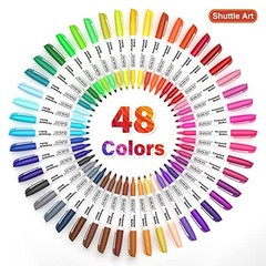 Permanent Markers, Fine Point, Assorted Colors, Works on 48 Colors