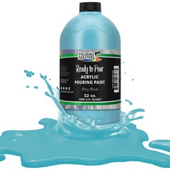 Pouring Masters Sky Blue 32oz (Quart) Bottle Water-Based Acrylic Pouring Paint