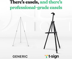 17 to 66 Inch Heavy Duty Easel Stand – Adjustable Metal Tripod Art Easel for Pai