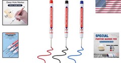 Versatile 3pcs Deep Hole Pens – Ideal for Home Decoration & Woodworking
