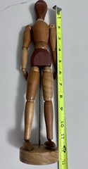 Early STAMPED 1950s Morilla Maniquette Artist Wooden Jointed Mannequin Japan HTF