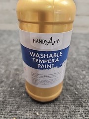 Handy Art Washable Tempera Paint Pint Metallic Gold