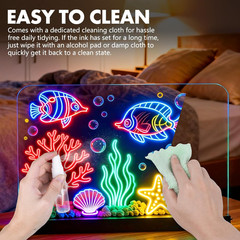 Lumiboard LED Drawing Board for Kids – 13.7″×10″ Light up Drawing Board, 7 Color