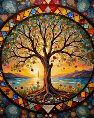 AWUJON Tree of Life Paint by Numbers Kit Adults 16×20″ Canvas Home Decor Gift