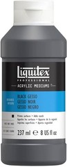 Safe Non-Toxic Black Gesso 237 ml – One Coat Surface Preparation for Art