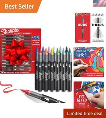 Vibrant 12-Pack Creative Brush Tip Markers – Perfect for Every Art Project