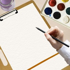2 PCS 14×18 Inch Drawing Board Artist Sketch Handle Portable Wooden Clip Pad