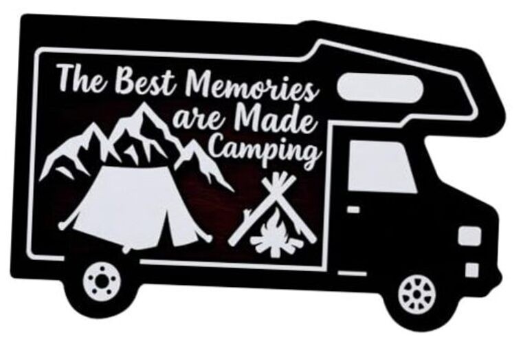 Low Profile Non Slip Best Memories Made Camping RV Door Mat 3mm (0.12 Inch)