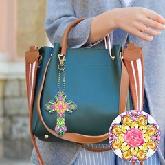6 Pcs Diamond Art Painting Crosses Keychains Easter Hanging Decorations DIY K…