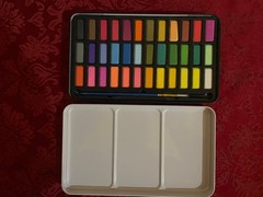 Lot of 2 Uncommon Goods Watercolor Paint Kits Set of 36 Colors Art Supplies NEW