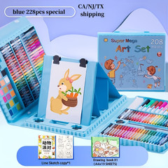 228 Pieces Of Art Supplies, Children’s Painting Oil Pastels, Crayons, Colored,