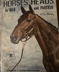 Horses’ Heads in Oils and Pastels Don Schwartz Walter Foster Oversize Vintage PB