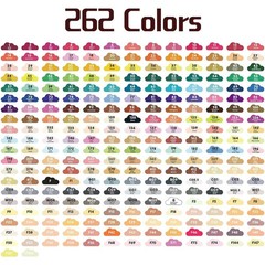 262-Color Dual-Tip Markers Set with Shoulder Bag – Art Markers for Coloring, Dra