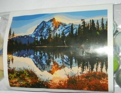 TOCARE Acrylic Paint by Number Kits for Adults Canvas Romantic Countryside for