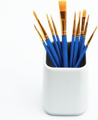 Paint Brushes Set, 2 Pack, 20 Pcs Round-Pointed Tip Nylon Hair Artist Acrylic