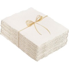 Handmade Textured Watercolor Paper 100 Sheets Deckled Edge Art Supplies New