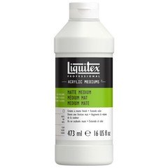 Professional Matte Medium 473ml 16oz Artist Acrylic Fluid Paint Supplies