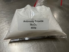 Antimony Trioxide 99 Percent 450 Gram Bag For Ceramics And Glass