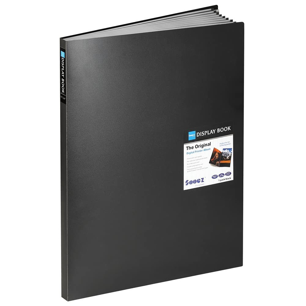 Heavy Duty Binder with Plastic Sleeves 18″x24″, Portfolio Folder with 30 Clea…
